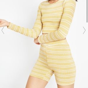 Dolls Kill Co Ord Set. Biker shorts & top.